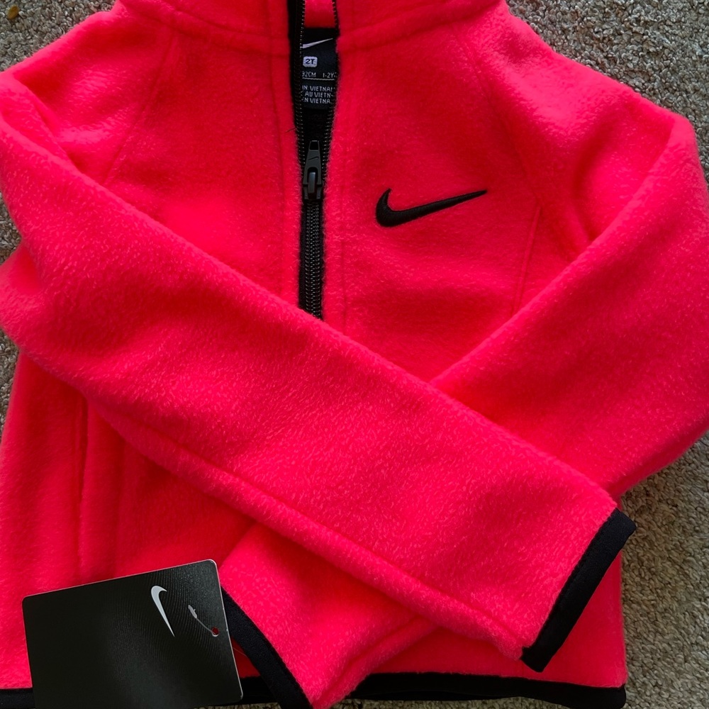 Girls 2T fleece racer pink Nike jacket